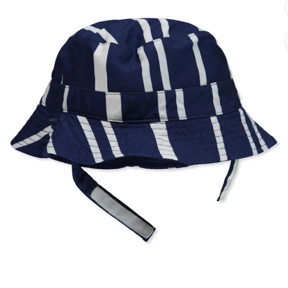 Carters Stripe Bucket Hat Blue/White 12 - 24 months NWT IN PACKAGE